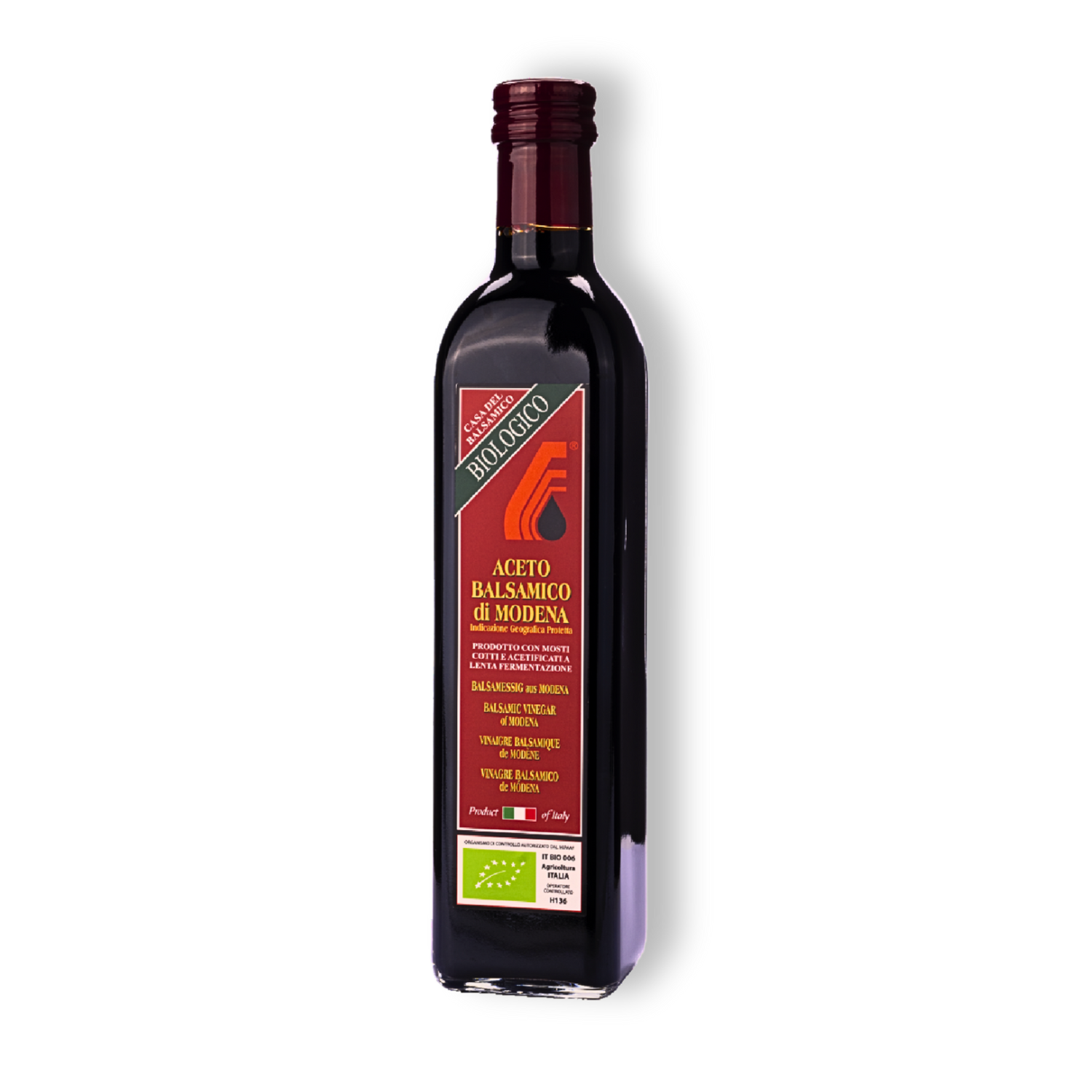 BIO Aceto Balsamico di Modena - Rosso - italienischer BIO Essig von Casa del Balsamico - Sapori Sardi