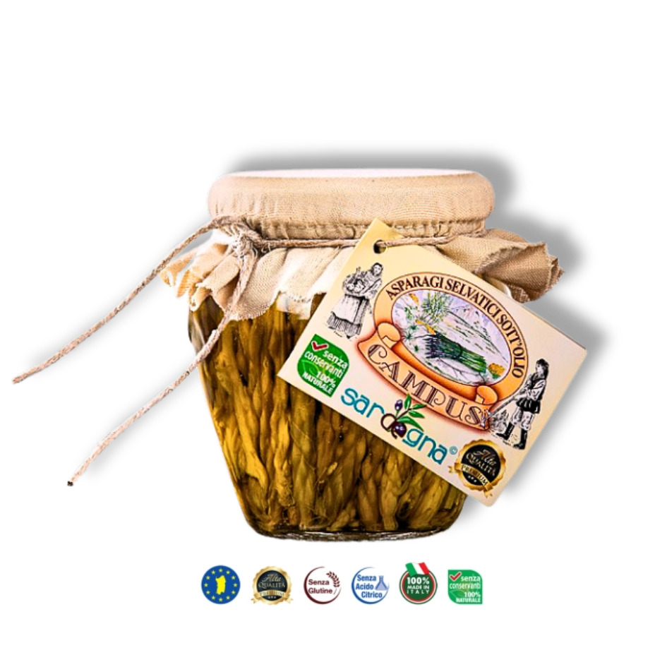Asparagi Selvatici Sott’Olio – Wilder Spargel in Olivenöl von Campus aus Sardinien