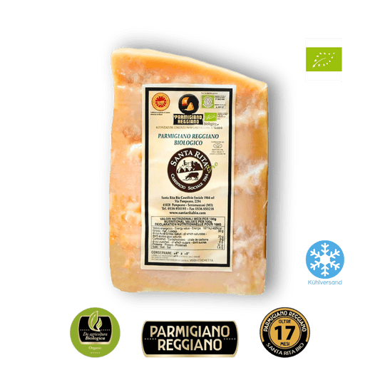 BIO Parmigiano Reggiano 17 Monate Reifung von Santa Rita.