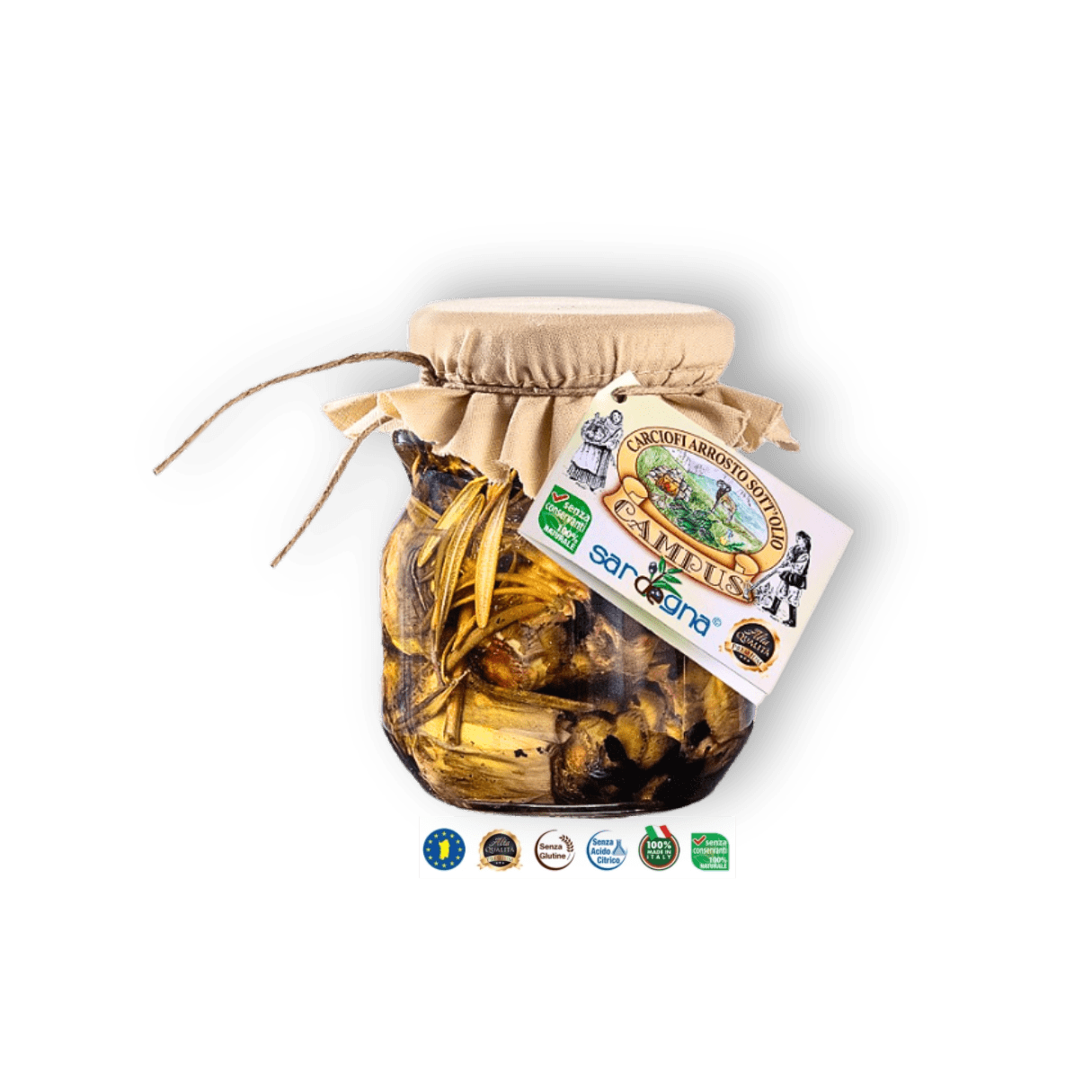 Carciofi arrosto sott’olio - Geröstete Artischocken eingelegt in Öl aus Sardinien - Sapori Sardi