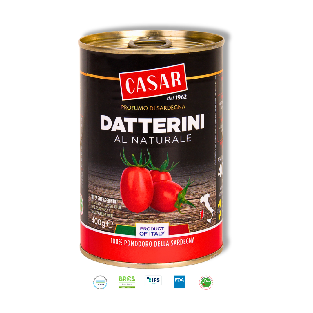 Datterini al naturale - Datteltomaten in eigenem Saft aus Sardinien - Sapori Sardi