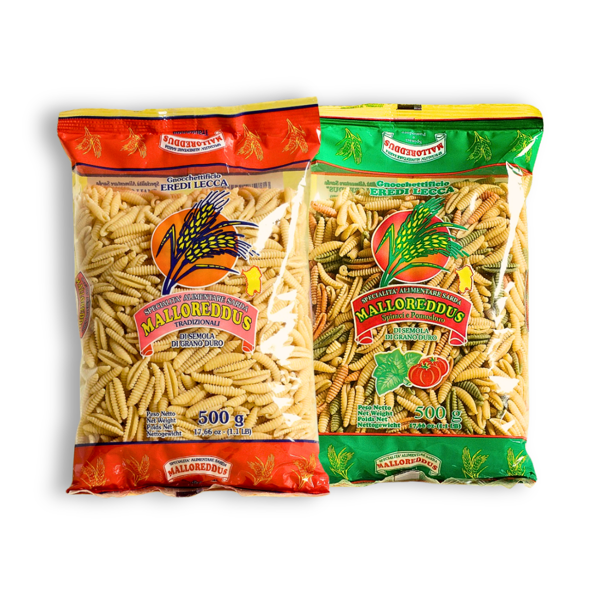 Gnocchetti Sardi Paket - Traditionelle Malloreddus Pasta aus Sardinien im Doppelpack - Sapori Sardi