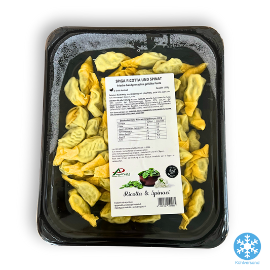 Spiga Ricotta & Spinaci Pasta – Handgemachte gefüllte Nudeln mit cremiger Füllung