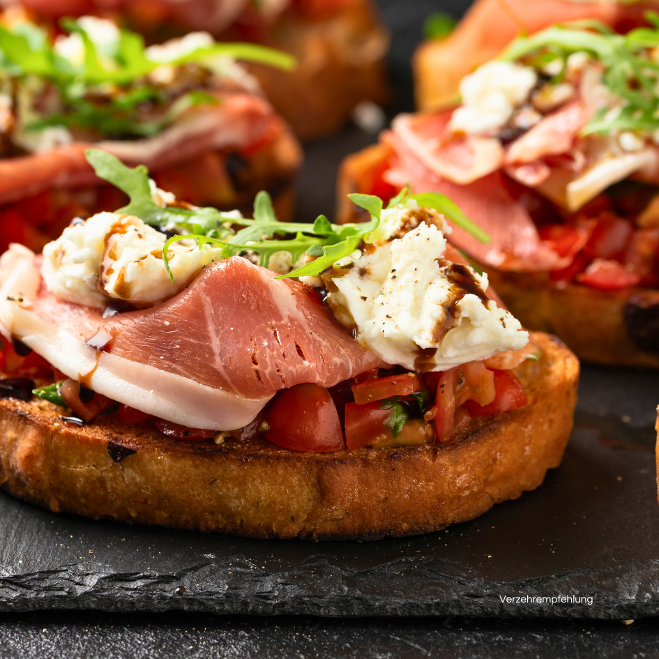 BIO Aceto Balsamico di Modena auf bruschetta