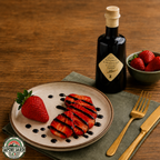 Aceto Balsamico di Modena Invecchiato IGP auf Erdbeeren