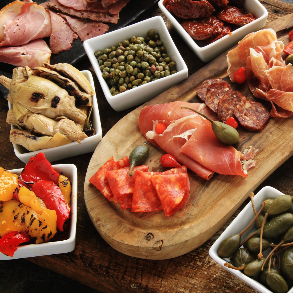 Antipasti Platte aus Sardinien Italien