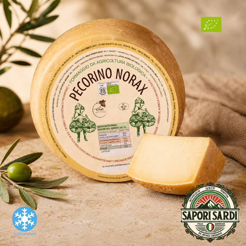 BIO Pecorino "Norax" - Traditioneller Schafskäse aus Sardinien - Mild Sapori Sardi