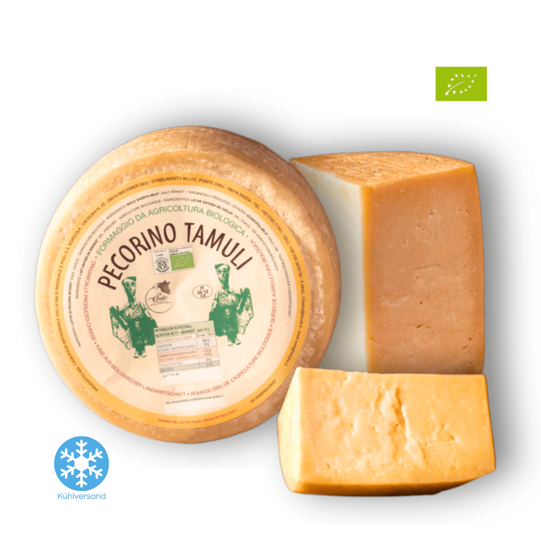 BIO Pecorino "Tamuli" - Traditioneller Schafskäse aus Sardinien - Pikant-Kräftig - Sapori Sardi