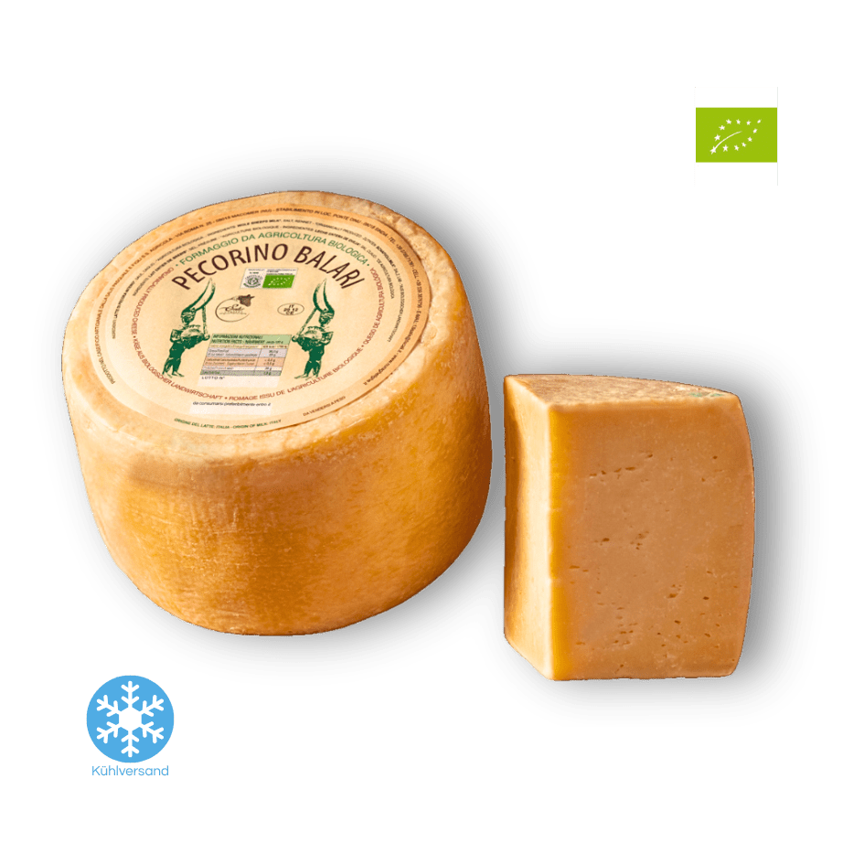 Bio Pecorino "Balari" – Schafskäse aus Sardinien - Mild-Würzig