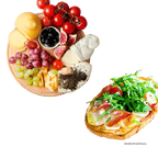 Bio Scamorza geräuchert Pasta Filata Querceta Antipasti Platte