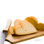 Bio Scamorza geräuchert Pasta Filata Querceta aufgeschnitten