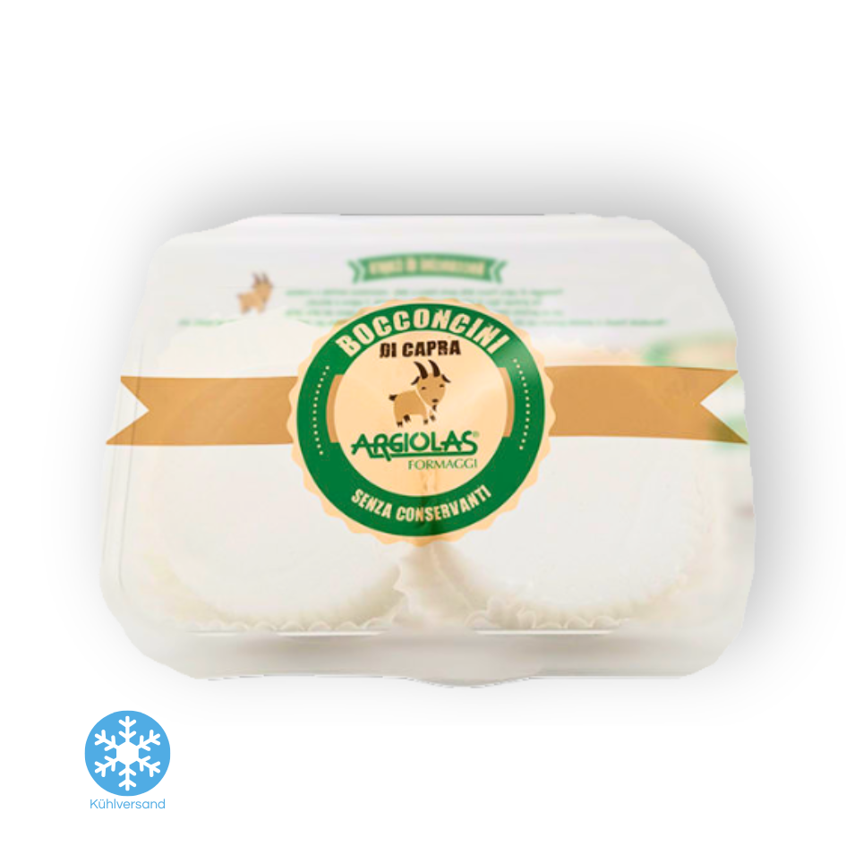 Bocconcini di Capra – Ziegenfrischkäse aus Sardinien. Ziegenkäse.
