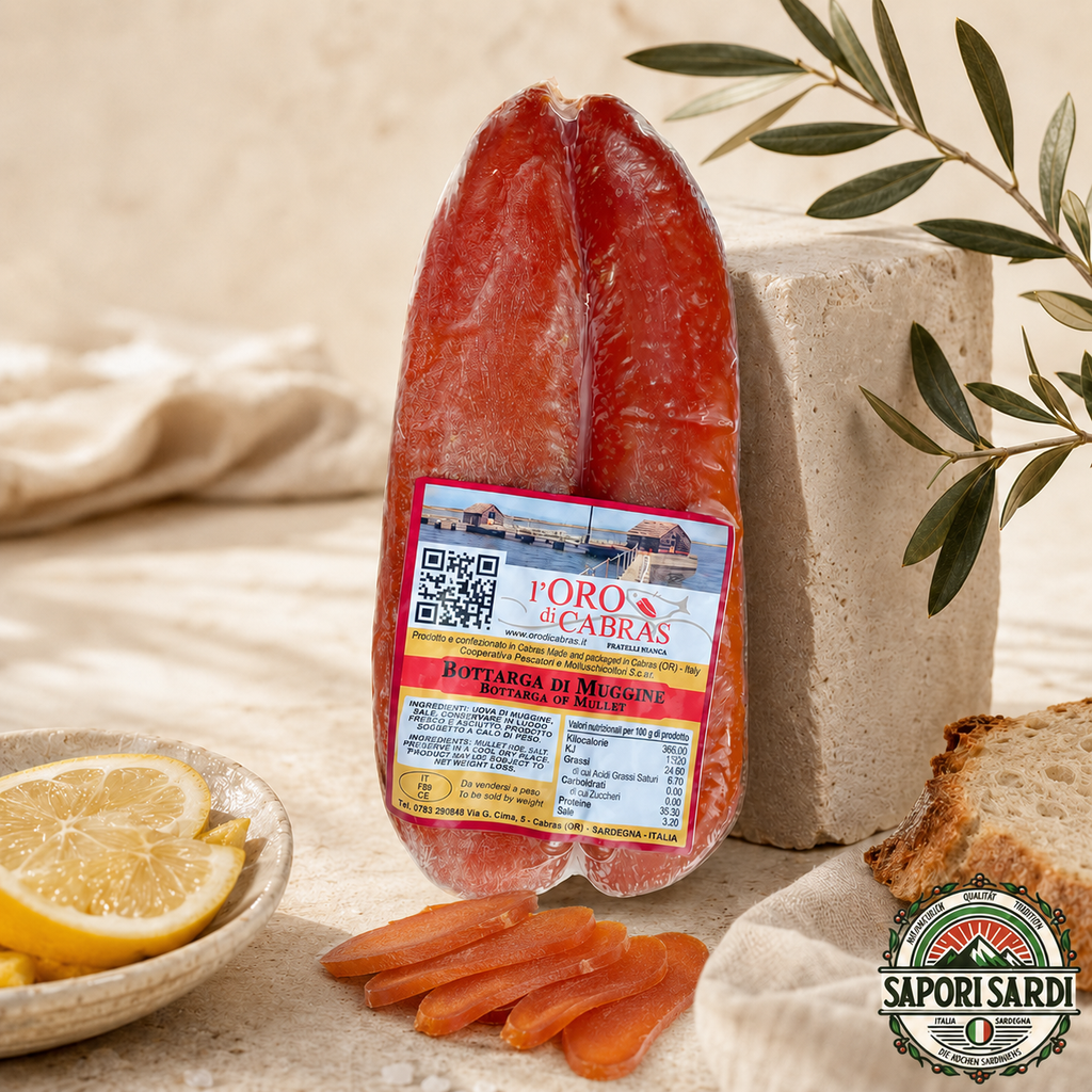 Bottarga di Muggine di Cabras - Goldene Delikatesse aus Sardinien