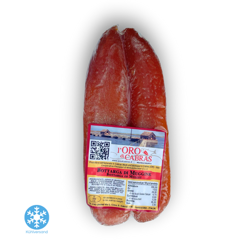 Bottarga di Muggine di Cabras. Die Goldene Delikatesse aus Sardinien.
