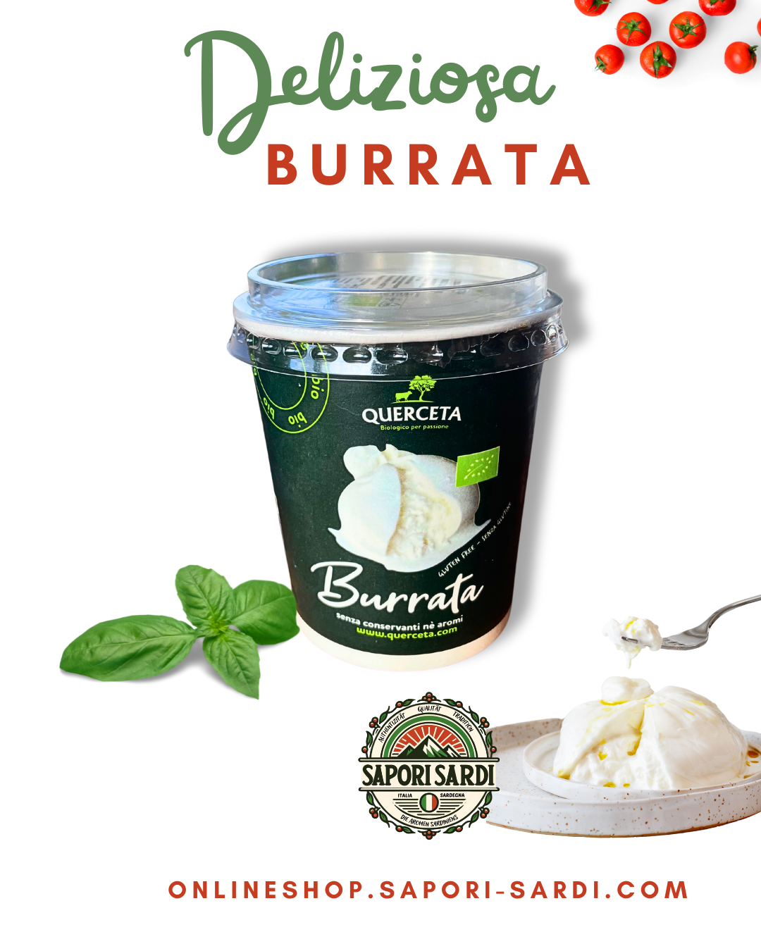 Bio Burrata von Querceta bei Sapori Sardi