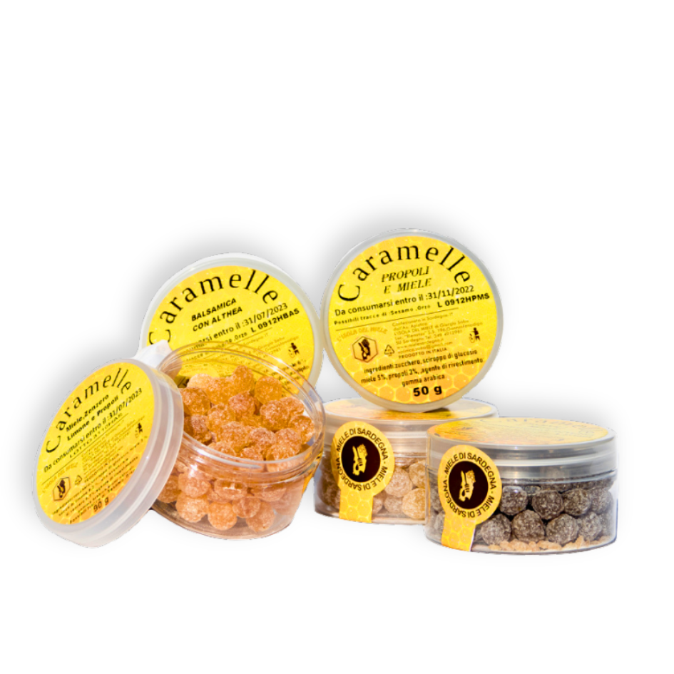 Honig Bonbons aus Sardinien. Handgemacht von Isola del Miele.