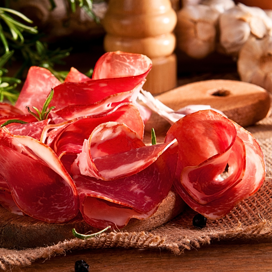 Coppa Sarda Schinken in Scheiben