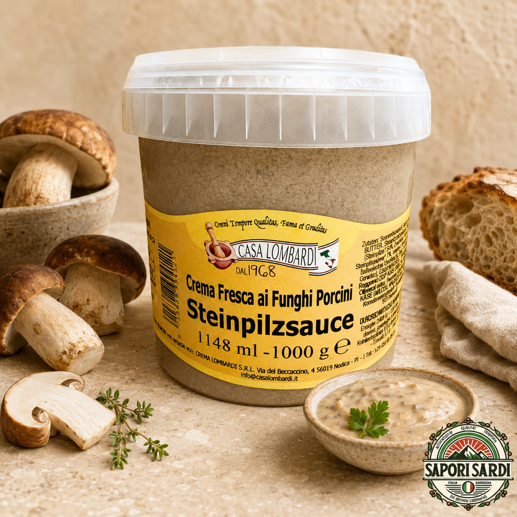 Crema ai Funghi Porcini – Toskana Steinpilz Pasta Soße Casa Lombardi
