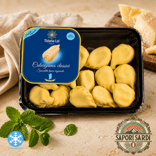 Culurgiones Classici Sardi Titiana Loi Sapori Sardi aus Sardinien - Culurgiones gefüllt mit Pecorino, Kartoffel und Minze