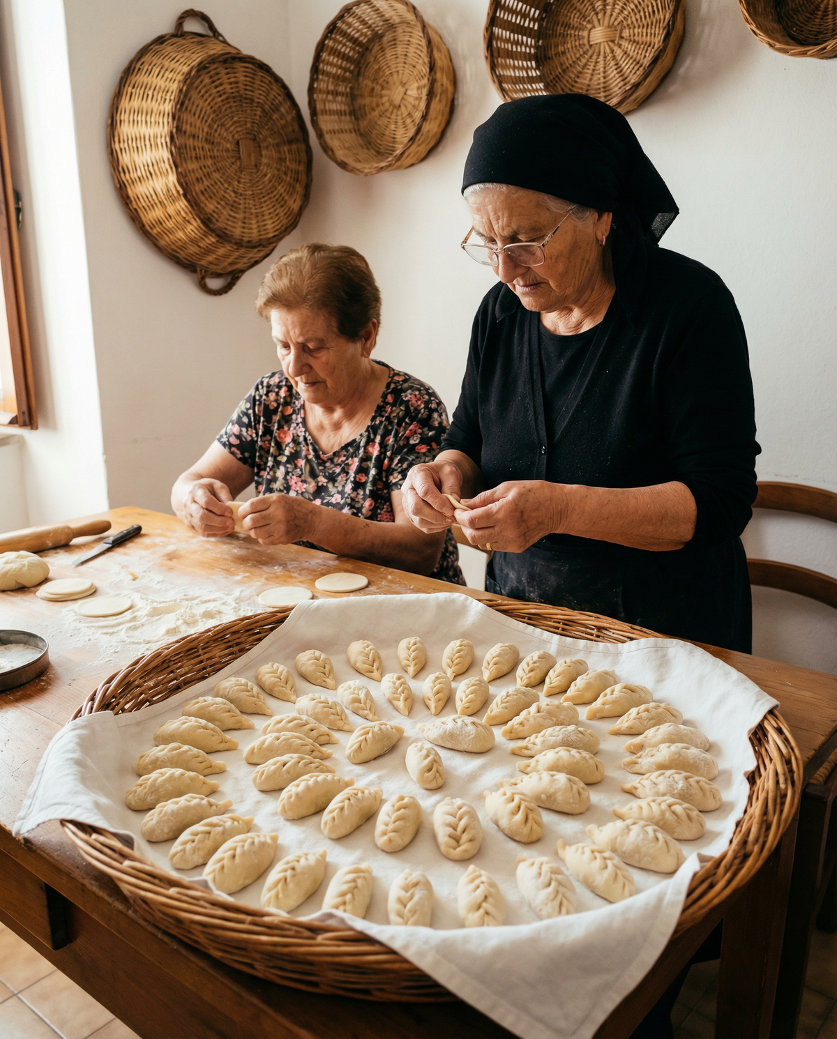 Handgeformte Culurgiones aus Sardinien