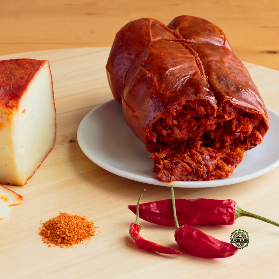 Frische Nduja mit Käse