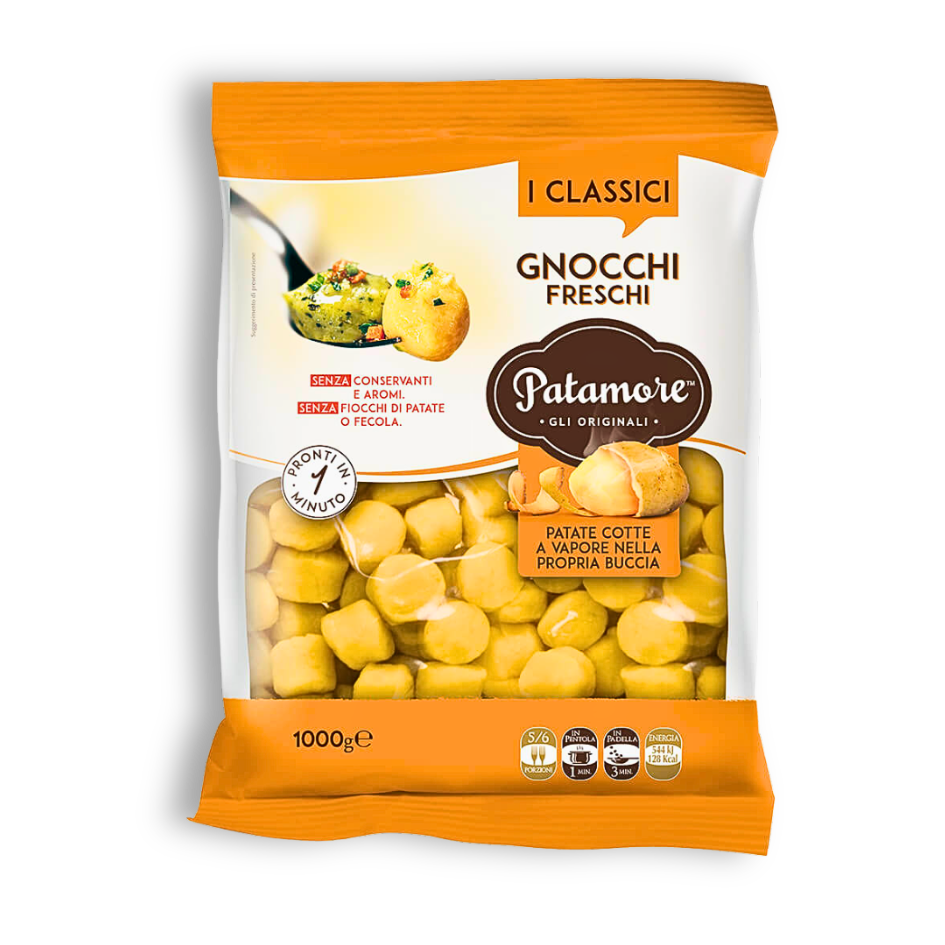 Frische handgemachte Gnocchi von Patmore aus Italien.