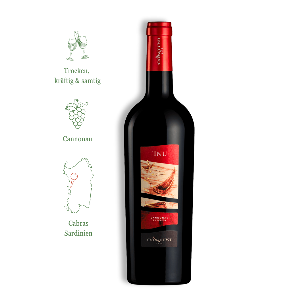 INU Riserva Cannonau di Sardegna Riserva DOC. Wein aus Sardinien.