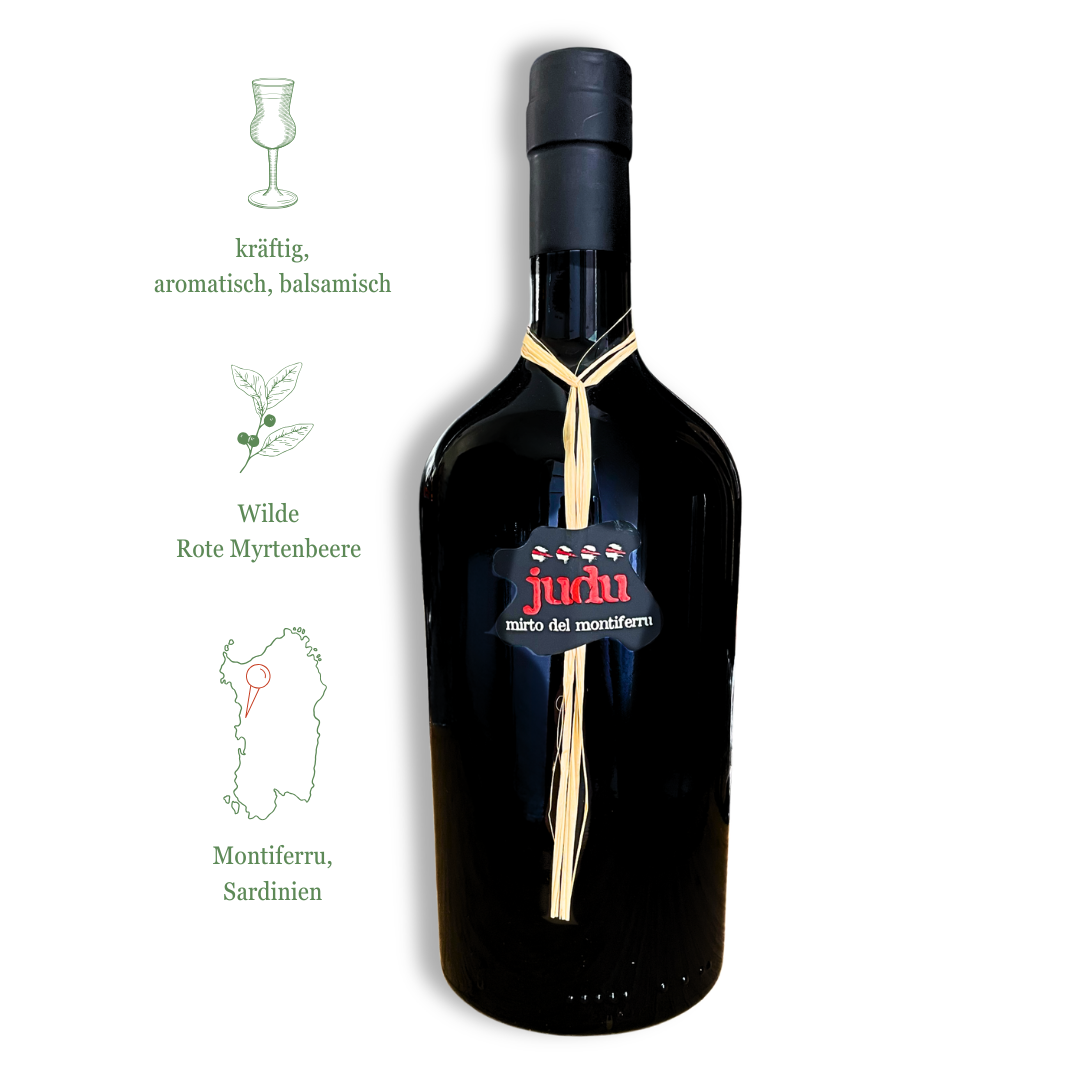 Judu - Wilder Mirto del Montiferru, Likör aus Sardinien