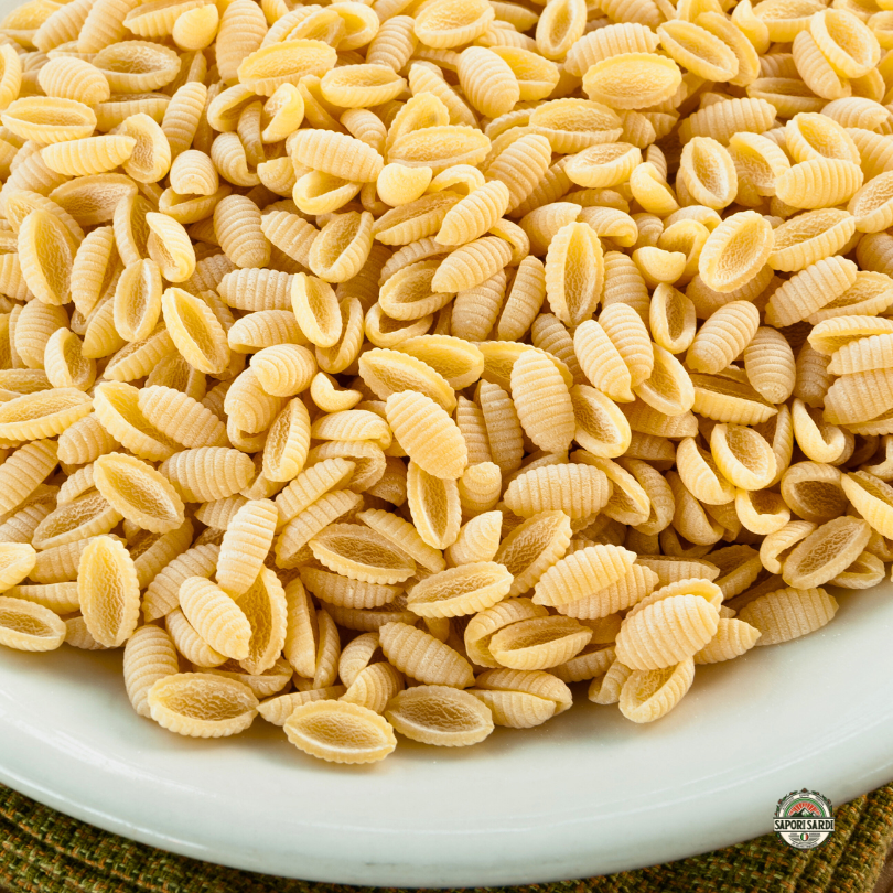 Malloreddus Tradizionali aus Sardinien in einem Teller