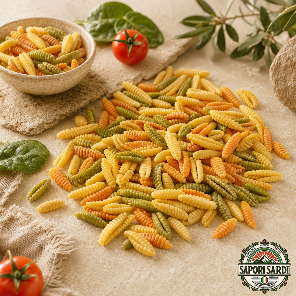 Malloreddus agli Spinaci & Pomodoro von Gnocchettificio Eredi Lecca