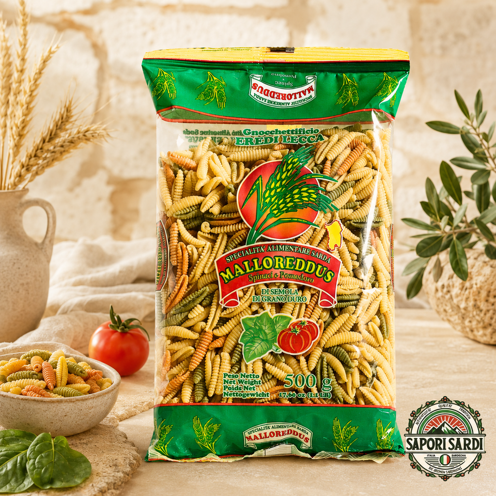 Malloreddus agli spinaci & pomodoro - Traditionelle Nudeln aus Sardinien mit Tomate und Spinat