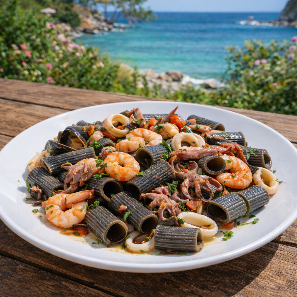 Natalis - Tintenfischtinte Meeresfruechte Pasta