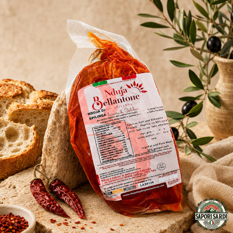 'Nduja di Spilinga – Pikante Streichsalami aus Kalabrien von Bellantone