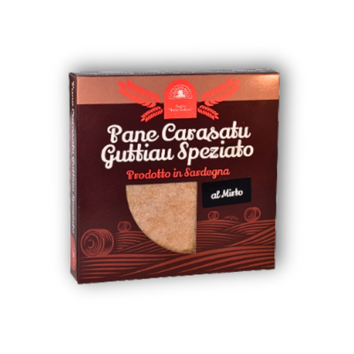 Pane Carasatu Guttiau Speziato al Mirto - Fladenbrot mit Myrte aus Sardinien - Sapori Sardi