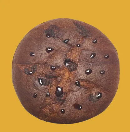 Panettone mit Karamell von oben