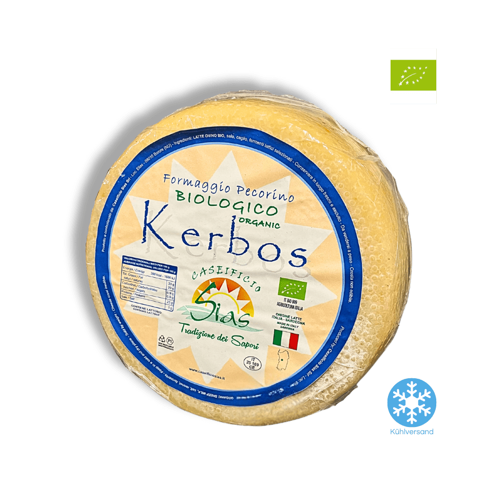 BIO Pecorino "Kerbos" – biologischer Schafskäse - Mild/Süß