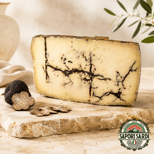 Pecorino Moliterno al Tartufo von Central. Pecorino mit Trüffel aus Sardinien.