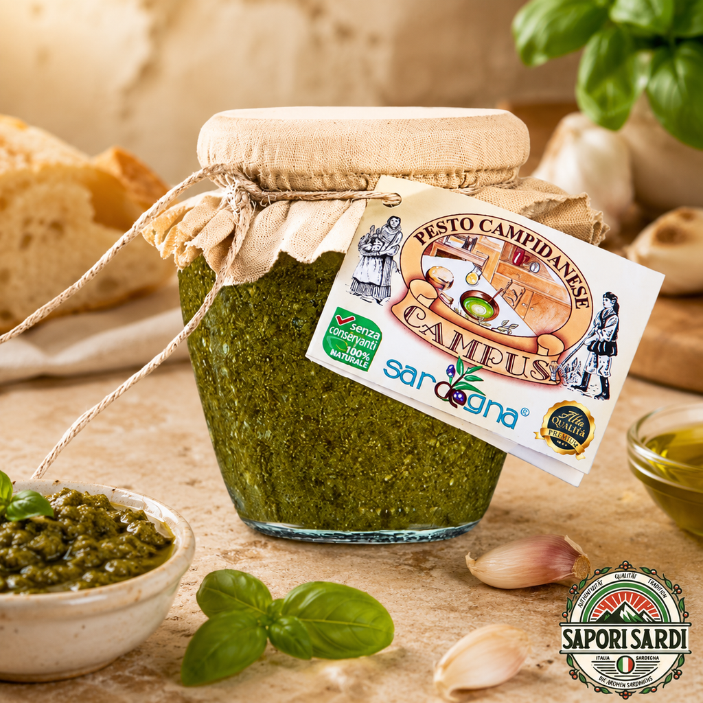 Pesto Campidanese - Traditionelles Pesto aus Sardinien