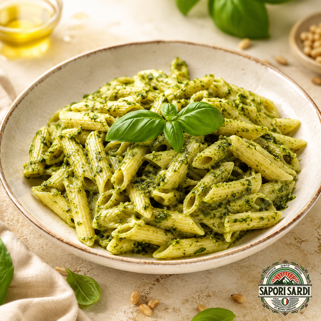 Pasta mit Pesto Campidanese
