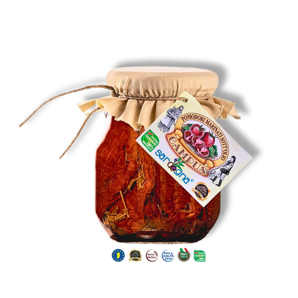 Pomodori marinati sott’olio - Marinierte Tomaten in Öl aus Sardinien - Sapori Sardi