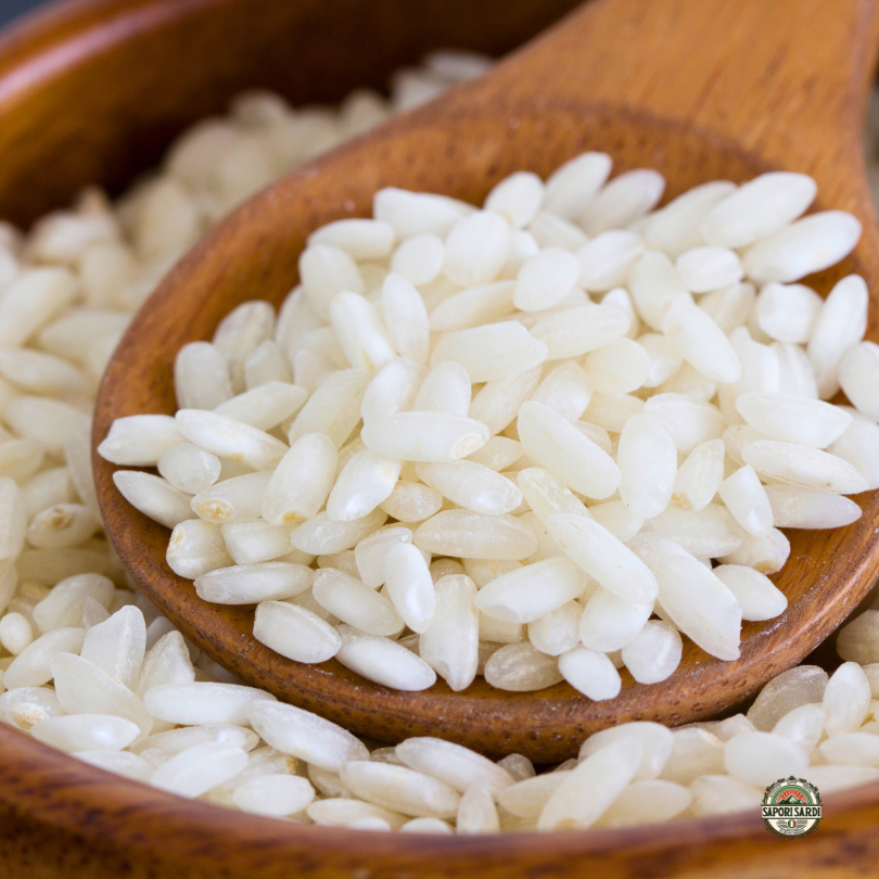 Risotto Reis Riso Arborio aus Sardinien.