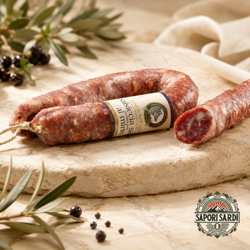 Salsiccia Sarda al Mirto Su Sirboni - sardische Wurst mit Myrte
