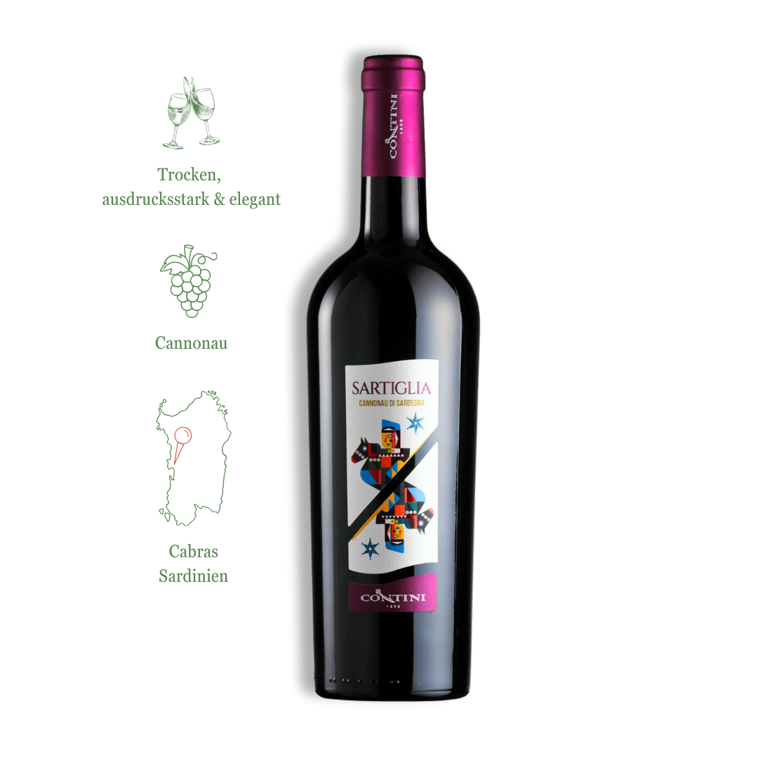 Sartiglia Cannonau di Sardegna DOC Contini Sardinien Wein