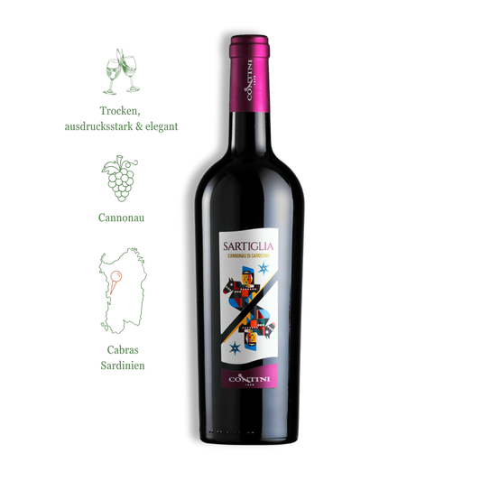 Sartiglia Cannonau di Sardegna DOC Contini Sardinien Wein