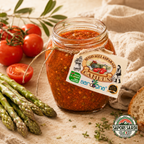 Sugo Pomodoro agli Asparagi - Spargelsugo aus Sardinien geöffnet