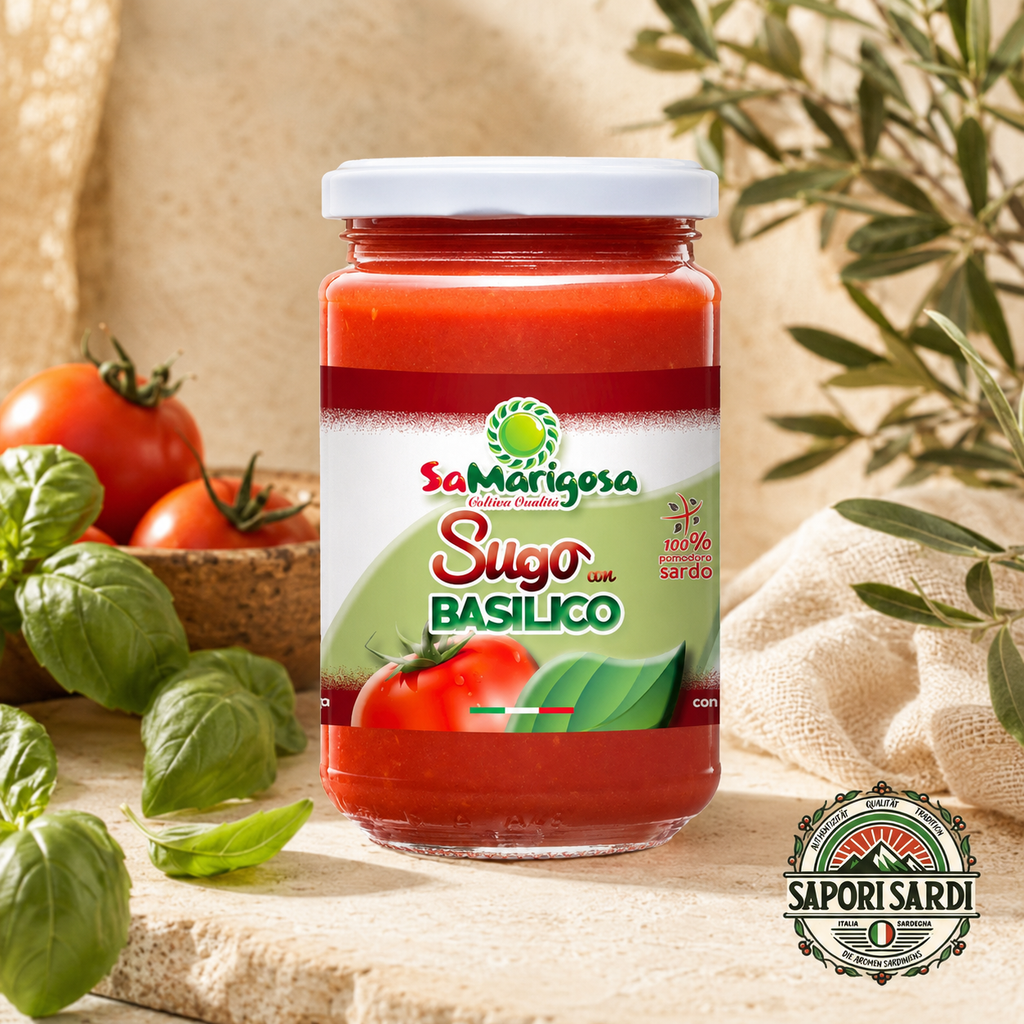 Sugo al Basilico - Tomatensauce mit Basilikum aus Sardinien