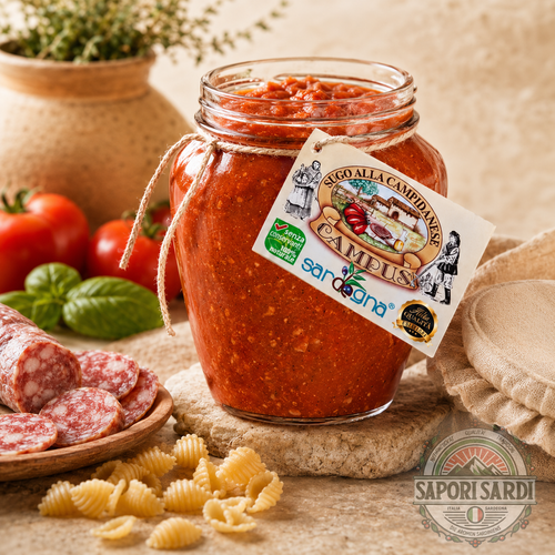 Sugo alla Campidanese – Pastasauce mit Salsiccia geöffnet