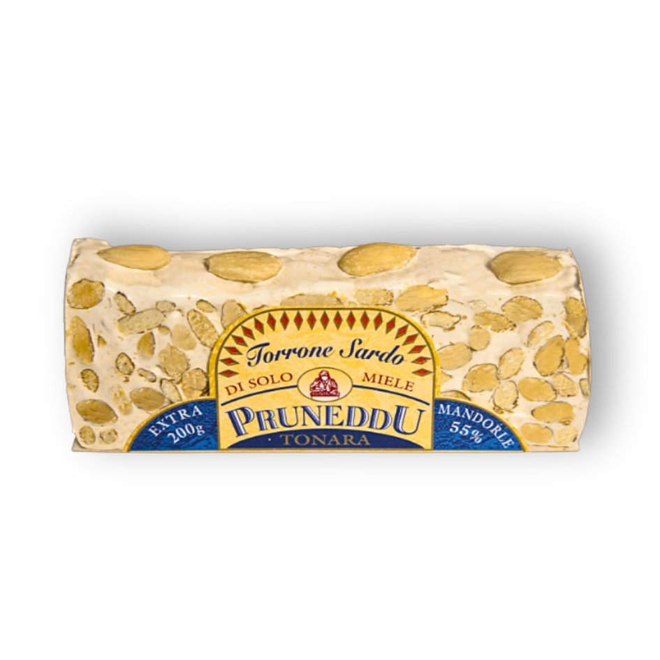 Torrone Sardo mit Mandeln Stange von Pruneddu aus Sardinien