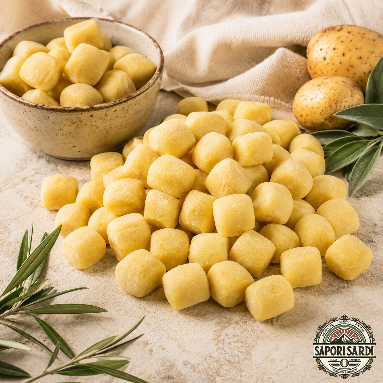 handwerklich gefertigten Gnocchi in ursprünglicher Form