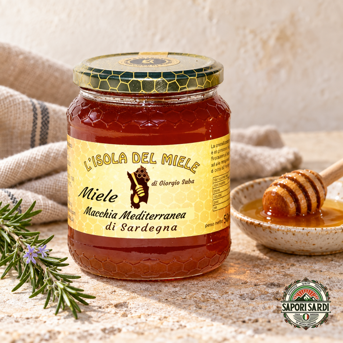 Miele Macchia Mediterranea 500g von L'Isola del Miele – sardischer Honig